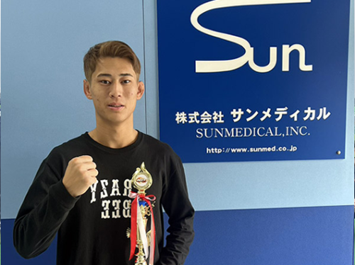 小笠原孝成選手がご来社!