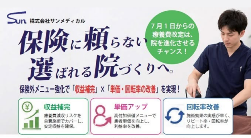 保険に頼りすぎない、選ばれる院づくりへ